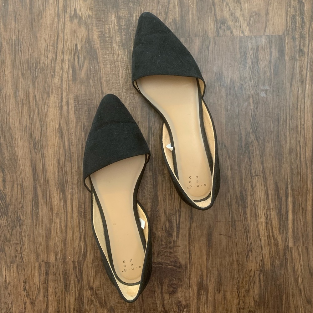 A New Day Microsuede Pointed Toe Flats - image 1